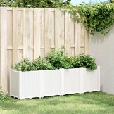 vidaXL Plantenbak 160x40x53 cm polypropeen wit