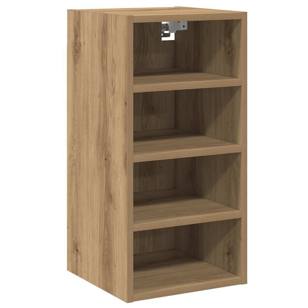 vidaXL Hangkast 30x29,5x60 cm bewerkt hout artisanaal eikenkleur