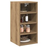 vidaXL Hangkast 30x29,5x60 cm bewerkt hout artisanaal eikenkleur