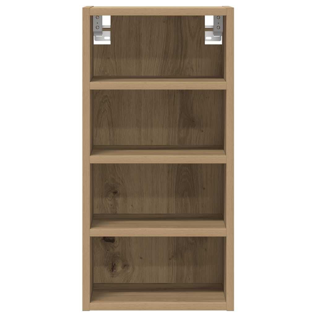 vidaXL Hangkast 30x29,5x60 cm bewerkt hout artisanaal eikenkleur
