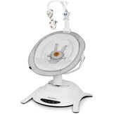 LIONELO Bella Elektrische Babywipstoel tot 9 kg – 360° Draaibare Zitting – 6 Schommelstanden & 5 Snelheden – 12 Melodieën – Automatische Bewegingsdetectie – 3 Ligposities – Afstandsbediening – Grijs