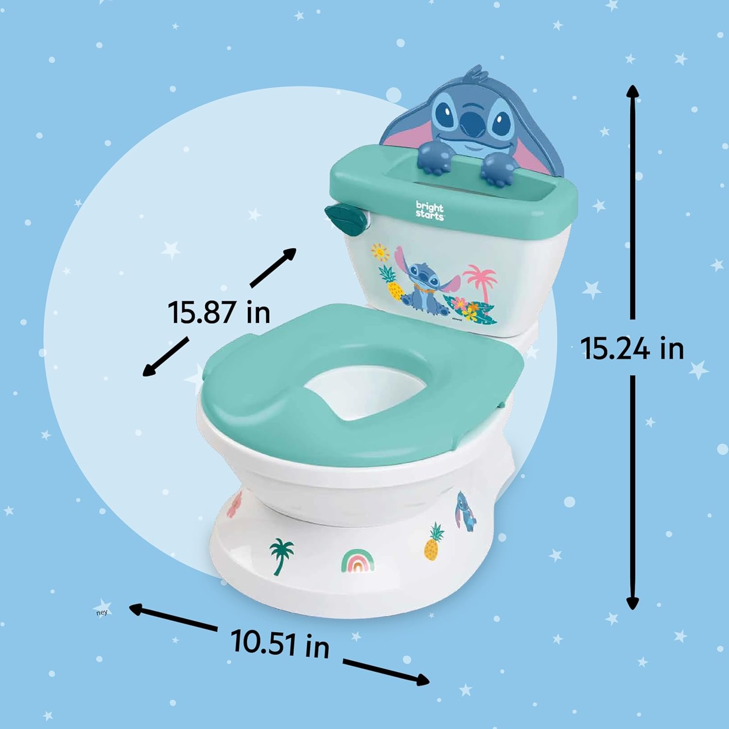 Bright Starts Disney Stitch My Size Potty - 2-in-1 Potje met Geluid