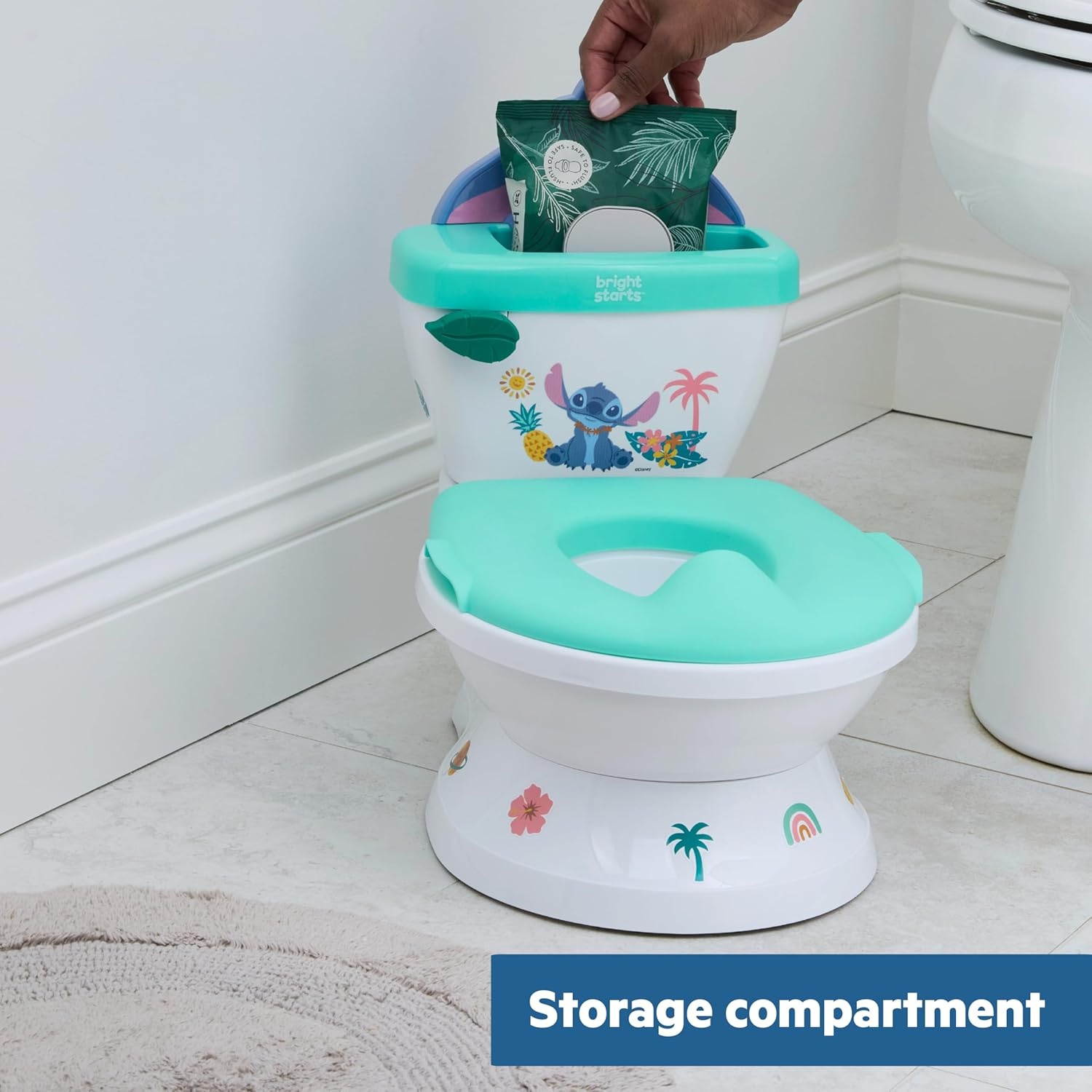 Bright Starts Disney Stitch My Size Potty - 2-in-1 Potje met Geluid