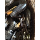 VEVOR Trekkoord met 2 T draagvermogen, handketting, 3 m hefhoogte, hoes met G80-ketting, krachtige takel, handmatige takel voor garages, magazijnen, automobielmachines, oranje