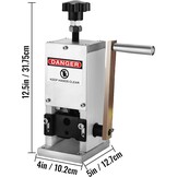 VEVOR Handmatige Draadstripper - Voor kabels van 1,5 tot 25 mm - Metallic