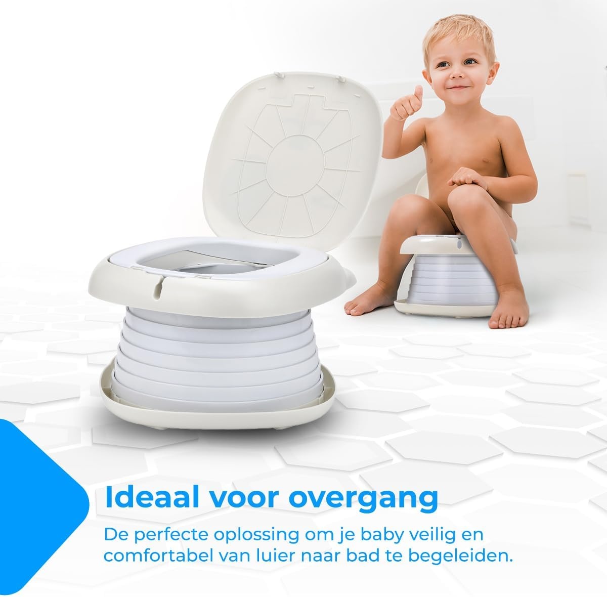 NK Kinderpotje Grijs - Opvouwbaar en Draagbaar - Geschikt vanaf 1 Jaar