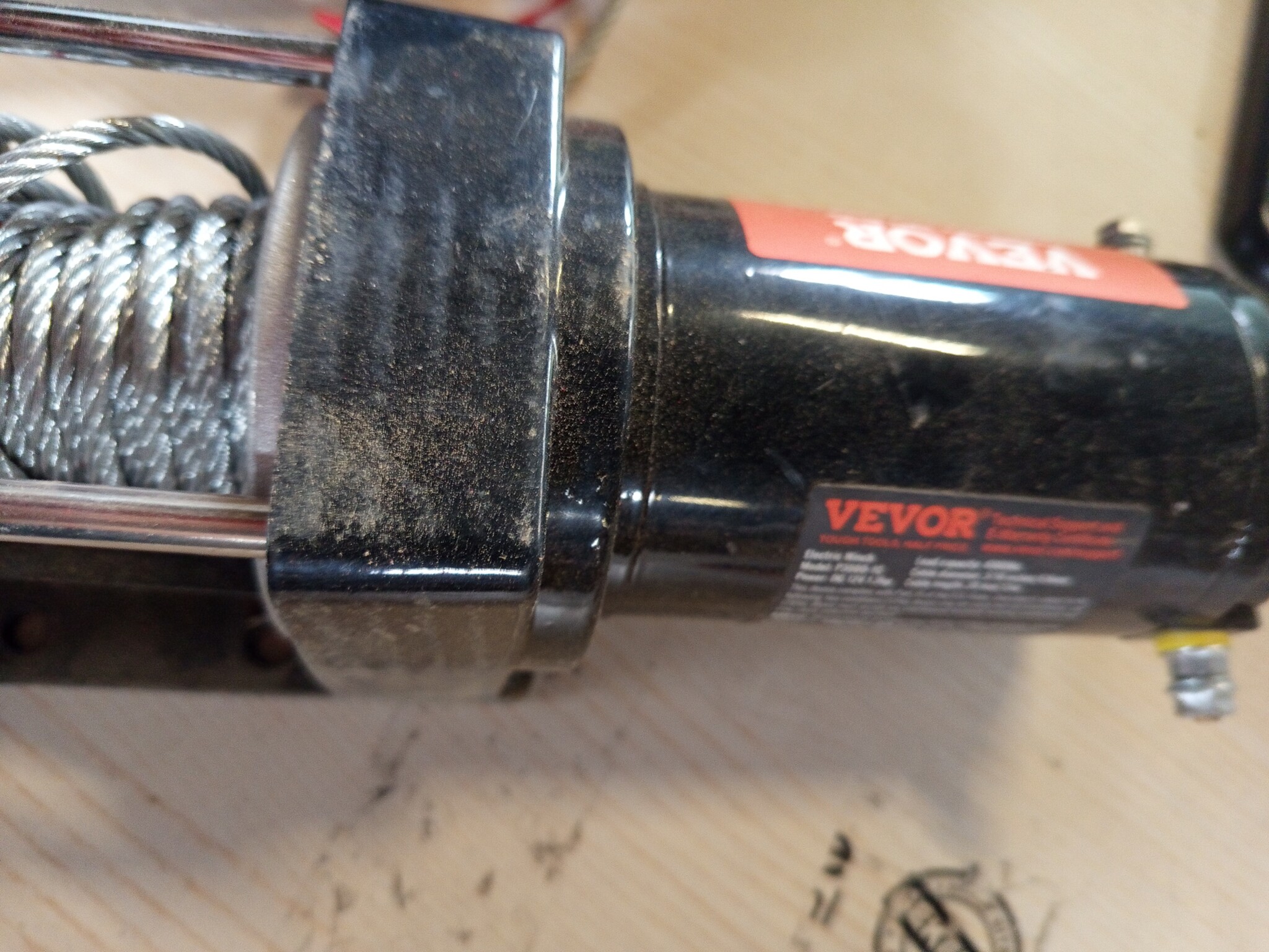 VEVOR Elektrische Lier 4000 lbs - 12V Lier voor ATV/UTV - Zwart