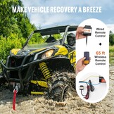 VEVOR Elektrische Lier 4000 lbs - 12V Lier voor ATV/UTV - Zwart