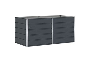 vidaXL Plantenbak Staal Antraciet 160x80x75cm - 58% Korting!