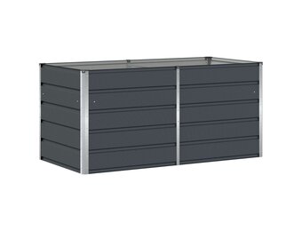 vidaXL Plantenbak Staal Antraciet 160x80x75cm - 58% Korting!