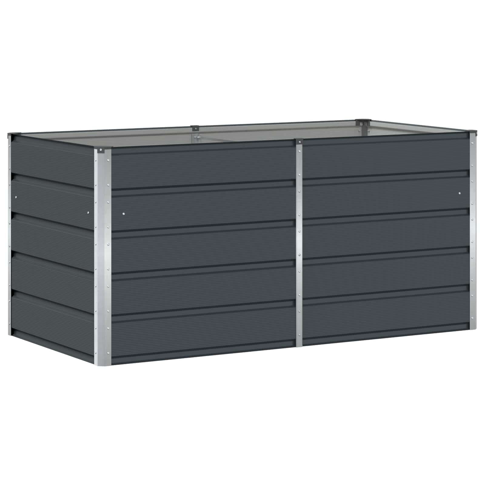 vidaXL Plantenbak Staal Antraciet 160x80x75cm - 58% Korting!