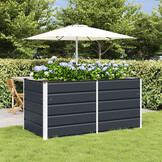 vidaXL Plantenbak Staal Antraciet 160x80x75cm - 58% Korting!