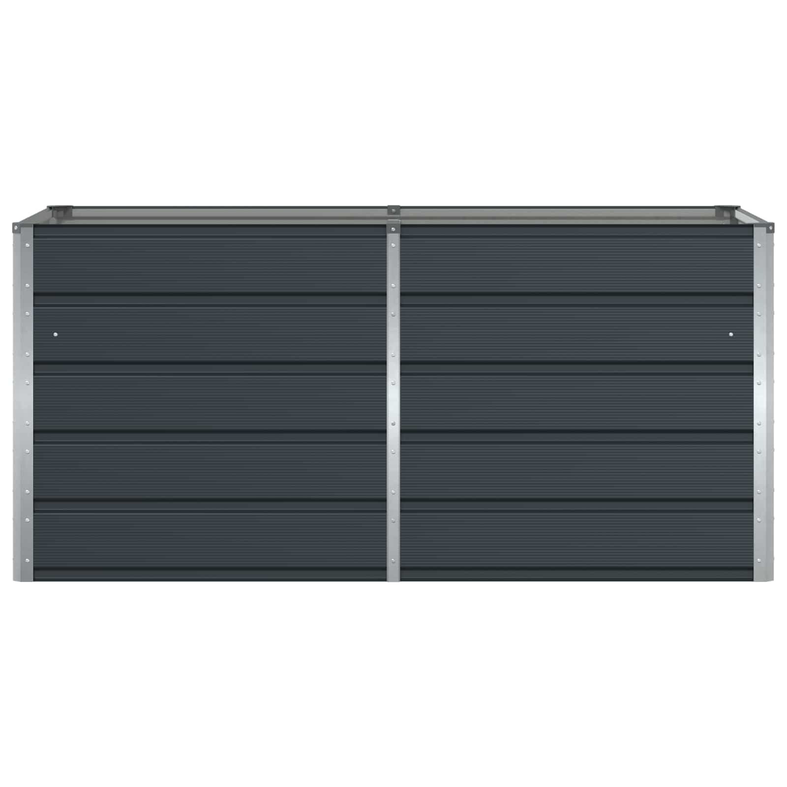 vidaXL Plantenbak Staal Antraciet 160x80x75cm - 58% Korting!