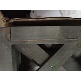 vidaXL Latwerkplantenbak hoekmodel 40x40x150 cm vurenhout grijs