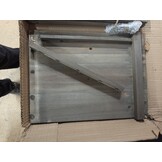Hoekplantenbak van vurenhout met latwerk, 40x40x150 cm, Grijs (58% Korting!)