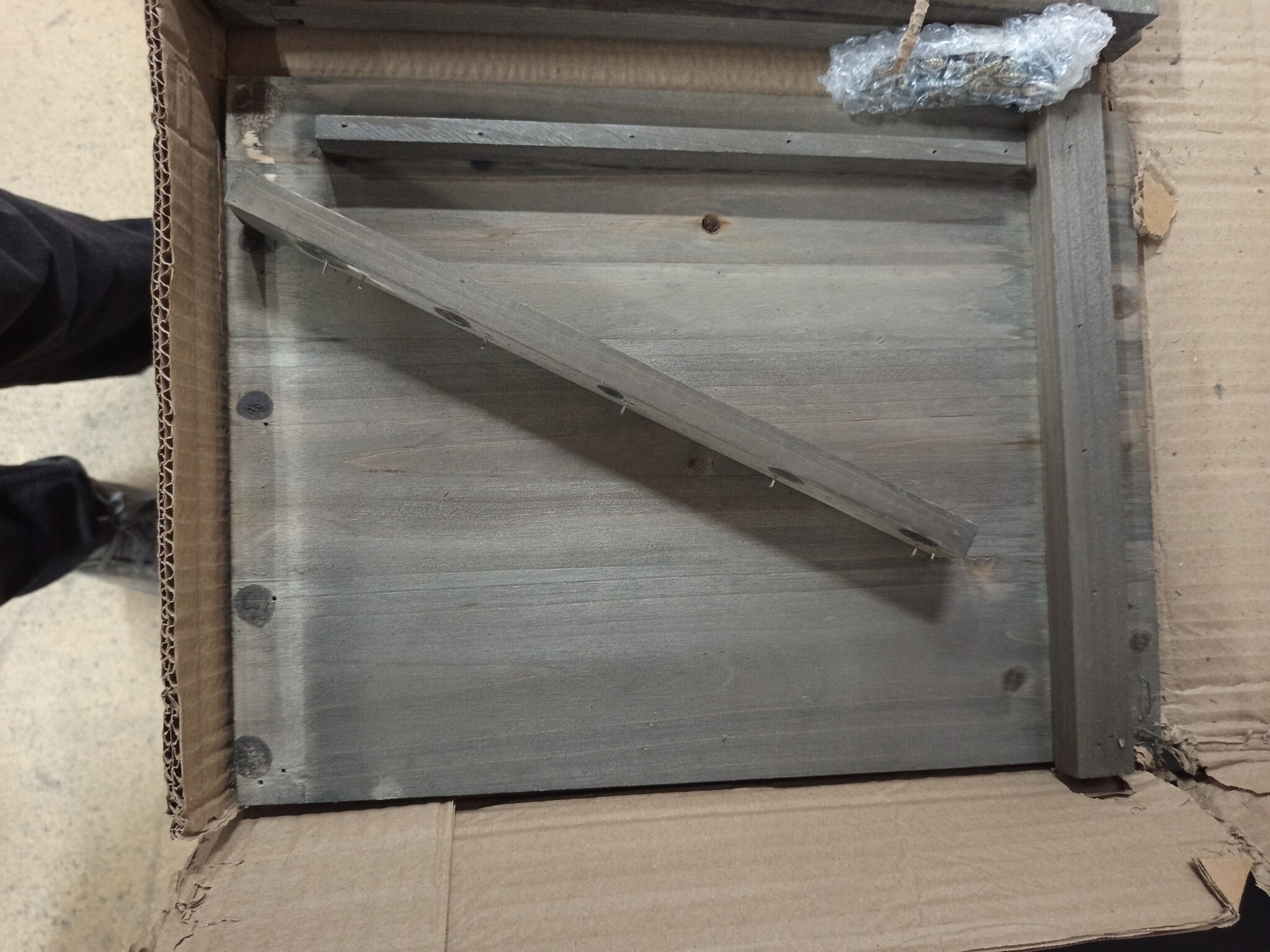 Hoekplantenbak van vurenhout met latwerk, 40x40x150 cm, Grijs (58% Korting!)
