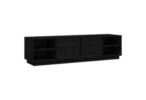 Zwart Grenenhouten TV-meubel 156x40x40 cm - 59% Korting