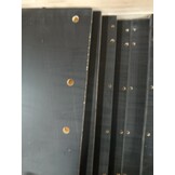 vidaXL Tv-meubel 156x40x40 cm massief grenenhout zwart