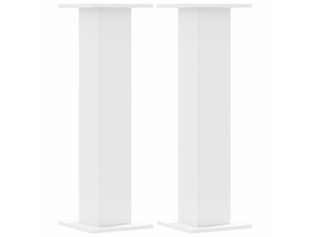 vidaXL Plantenstandaards 2 st 30x30x95 cm bewerkt hout wit