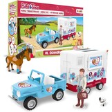 CRAZE Bibi en Tina speelset mobiel dierenarts station Dr. Eichhorn paarden speelgoed dokter speelfiguren Martinshof meisjes cadeau spellen vanaf 3 jaar 19276