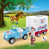 CRAZE Bibi en Tina speelset mobiel dierenarts station Dr. Eichhorn paarden speelgoed dokter speelfiguren Martinshof meisjes cadeau spellen vanaf 3 jaar 19276