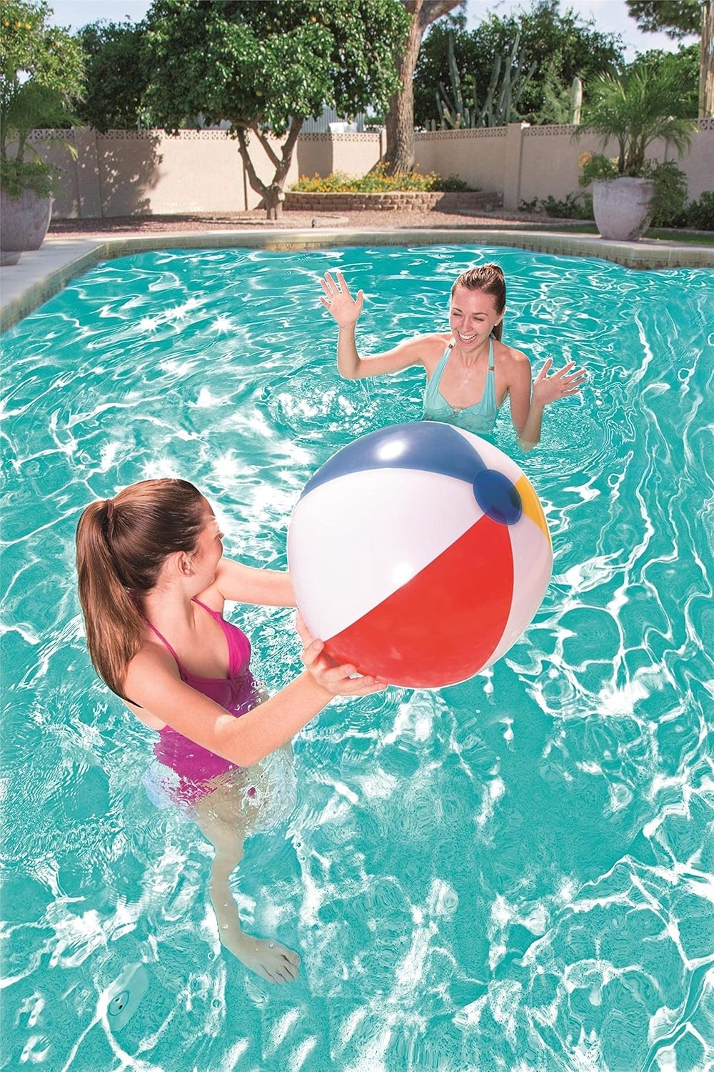 BESTWAY - Opblaasbare Bal - Strandspel - 31021 - Multicolor - Plastic - Kinderspeelgoed - Zwembad - Zomerspel - Lichtgewicht - 50 cm - Vanaf 24 maanden - Maat 51 cm