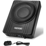 VEVOR 10-inch Actieve Subwoofer voor Auto - 300W - Zilver - Slank ontwerp voor onder de stoel