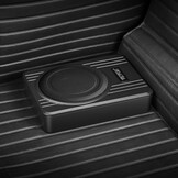 VEVOR 10-inch Actieve Subwoofer voor Auto - 300W - Zilver - Slank ontwerp voor onder de stoel