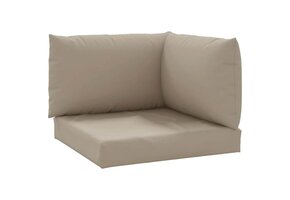 Palletkussens 3-delig Taupe Oxford Stof - 34% Korting