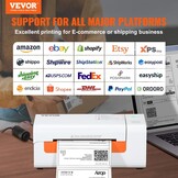 VEVOR Edesive Verzendlabelprinter, thermo-etiketteermachine