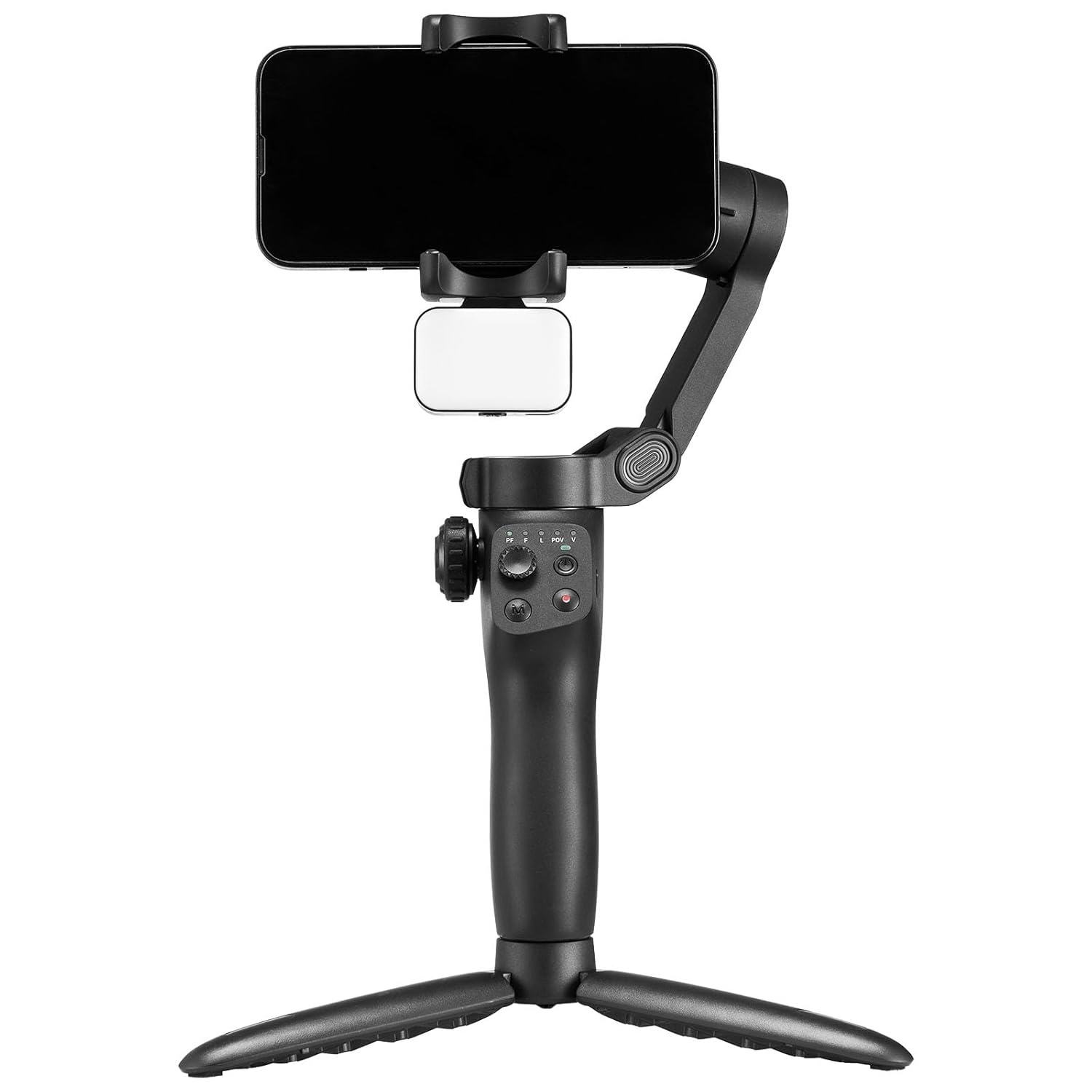 VEVOR Gimbal Stabilisator voor smartphone, 3-assige stabilisatie, voor video-opname, met magnetisch vullicht, gezichtsherkenning, gebarenbesturing