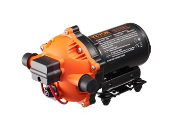 VEVOR Nautica Diaphragm Pump, 12 V, 5 GPM, 18.93 L/Min, 5 Chamber Water Pump, 12 V DC with Automatic Pressure Switch, 40-100 PSI, 70 PSI, MNPT Connection for RV, Yacht, Food, Truck, Motorhome,