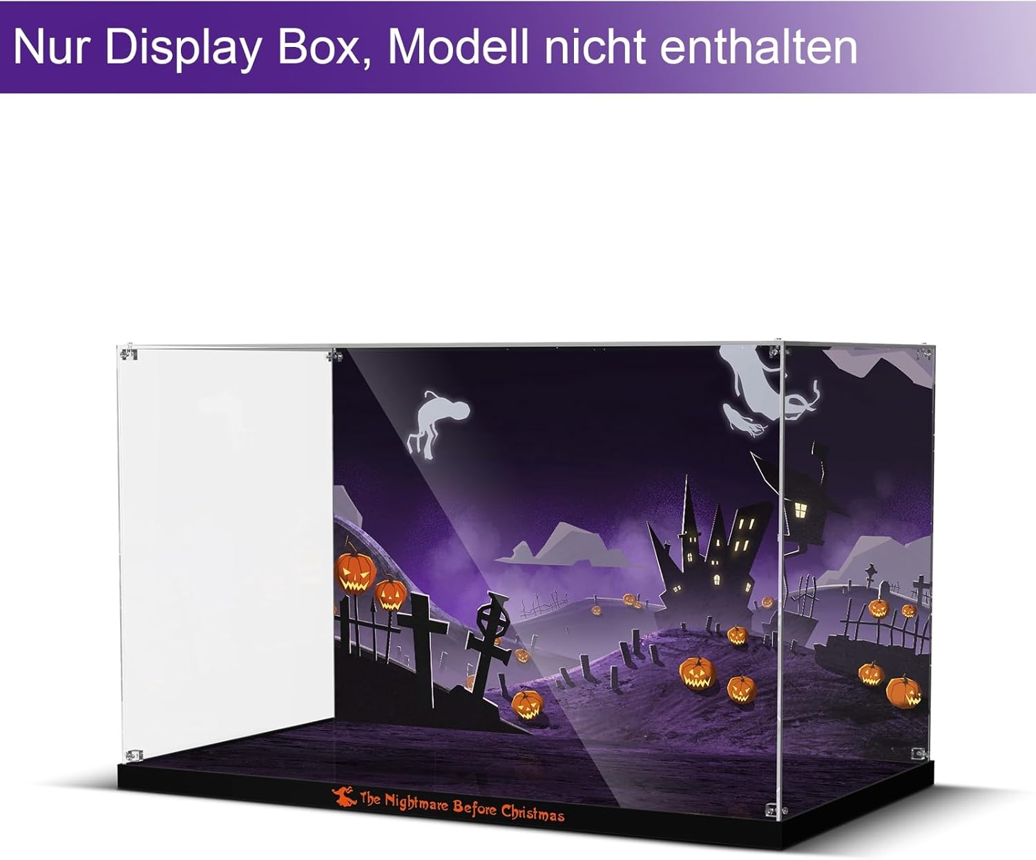 Cooldac Acryl Display Case voor Lego Tim Burton's Nightmare Before Christmas 21351