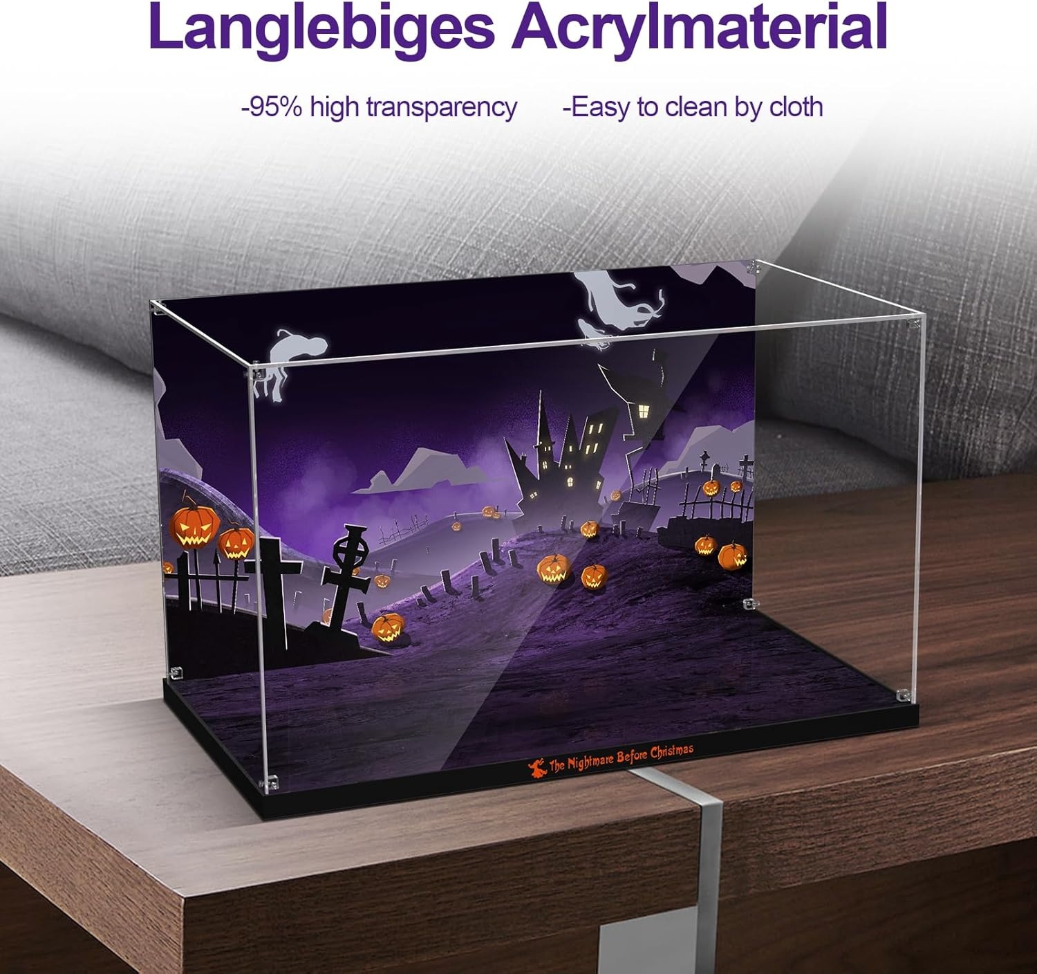 Cooldac Acryl Display Case voor Lego Tim Burton's Nightmare Before Christmas 21351