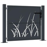 vidaXL Poort 105x105 cm Staal Antraciet - 35% Korting