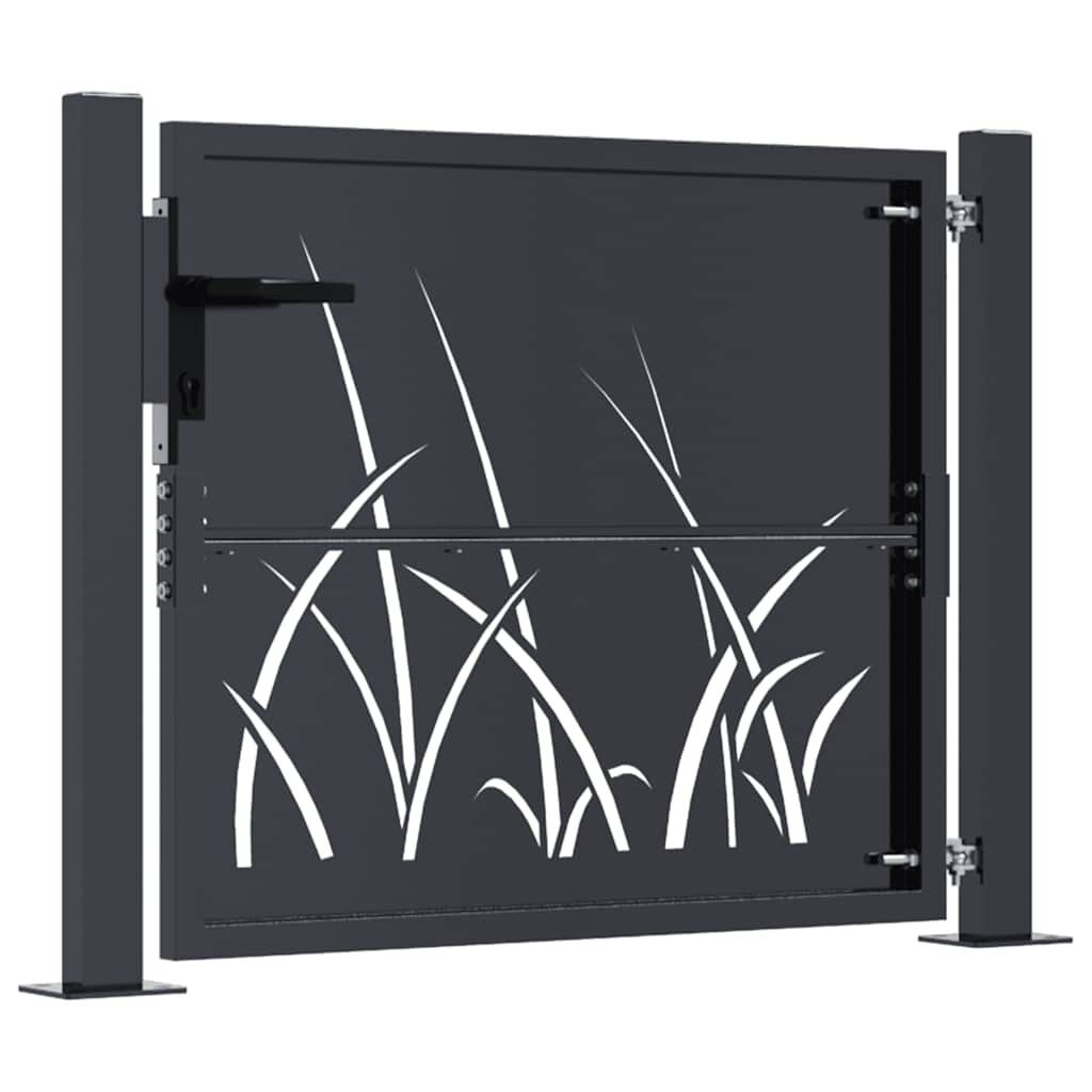 vidaXL Poort 105x105 cm Staal Antraciet - 35% Korting