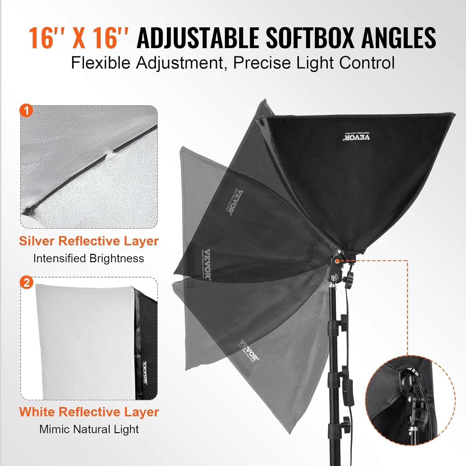 Softbox Verlichtingsset 400x400mm - 33% Korting!