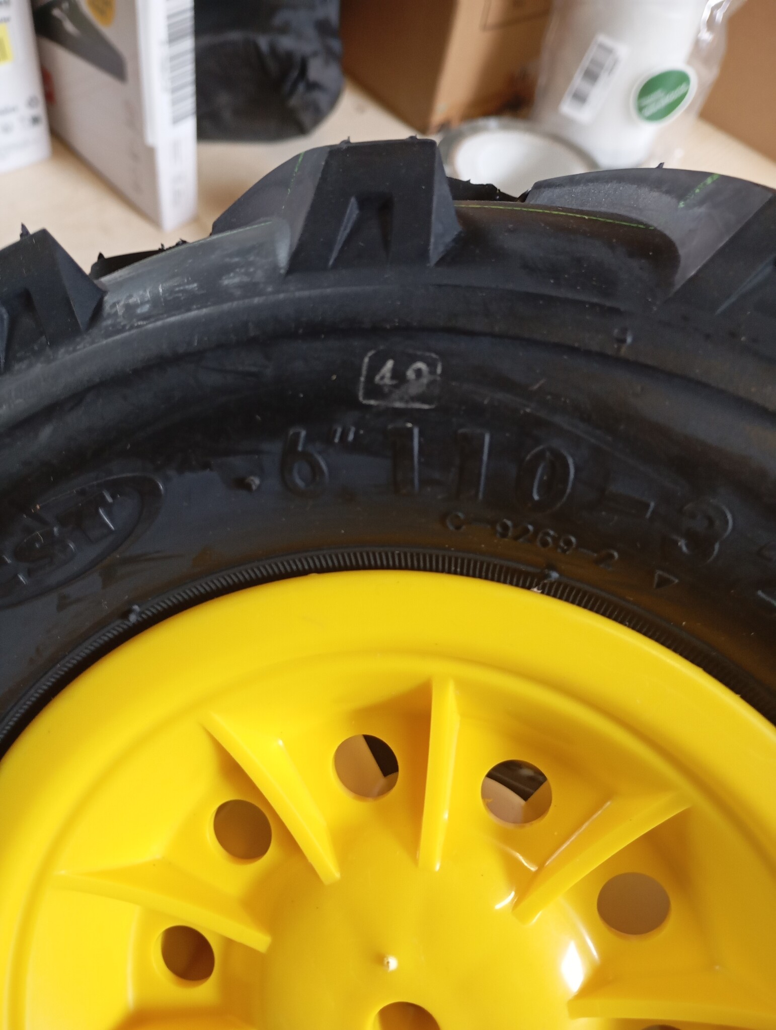 Opblaasbare Wielen Voor Tractoren, Geel-Zwart - 409.860