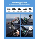 VEVOR Draadloze autoradio, centraal HD-touchscreen, 22,9 cm, compatibel met Apple CarPlay en Android auto, met achteruitrijcamera, spraakbediening, spiegellink, bluetooth, GPS-navigatie, voor auto