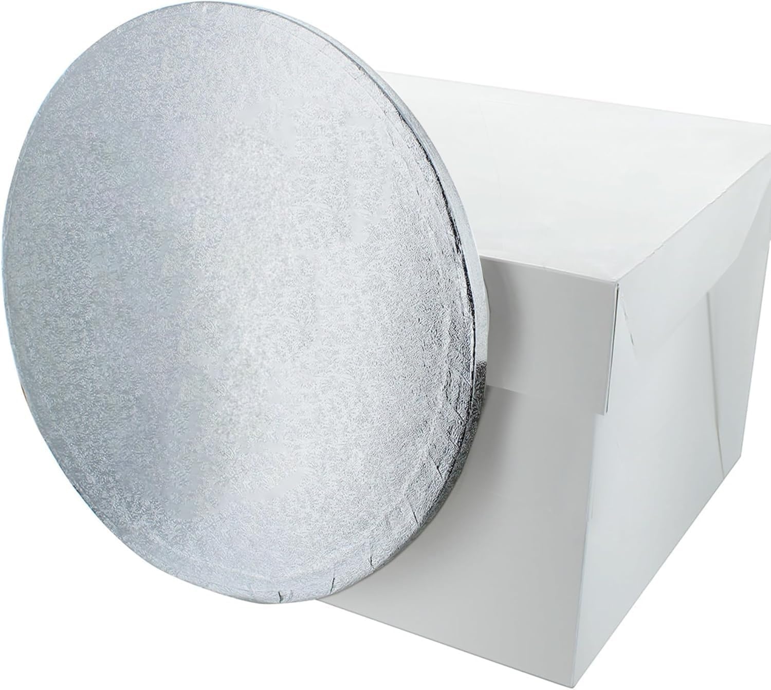 1 taartdoos met 1 onderzetter, 30 x 30 x 20 cm (verpakking van 12 inch)