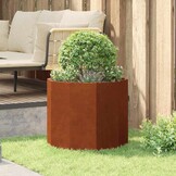 vidaXL Plantenbak Roestig 60 x 60 x 50 cm Cortenstaal