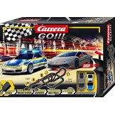 Carrera - 20062577 - Carrera GO!!! Chase 'n Race racebaanset, racebaan met gelicentieerde slotcars, tot 2 spelers, voor kinderen vanaf 6 jaar en volwassenen