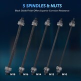 Orion Motor Tech Wiellagertrekkerset, 27-delig, voor silentlagers, gereedschaptrekker, wiellagers, bussen, uit- en plaatsen van rubberen bussen, aslager, trek- en drukhulzenset, staal
