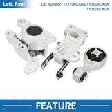 Motorsteun Set Nissan Altima 2.5L 2019-2023 | 75% Korting