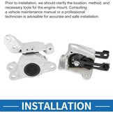 Motorsteun Set Nissan Altima 2.5L 2019-2023 | 75% Korting