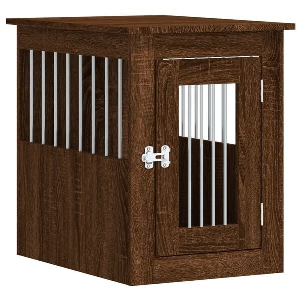 Hondenbench & bijzettafel bruin eiken, 45x62x59 cm - 29% Korting!