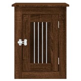 Hondenbench & bijzettafel bruin eiken, 45x62x59 cm - 29% Korting!