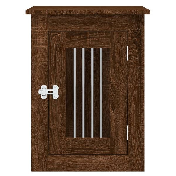 Hondenbench & bijzettafel bruin eiken, 45x62x59 cm - 29% Korting!