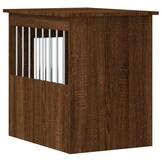 Hondenbench & bijzettafel bruin eiken, 45x62x59 cm - 29% Korting!