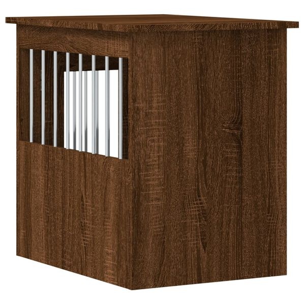 Hondenbench & bijzettafel bruin eiken, 45x62x59 cm - 29% Korting!